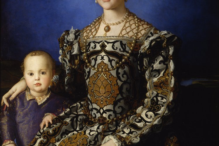 Agnolo Bronzino - Portrait of Eleonora Di Toledo with Her Son Giovanni (1544-45)